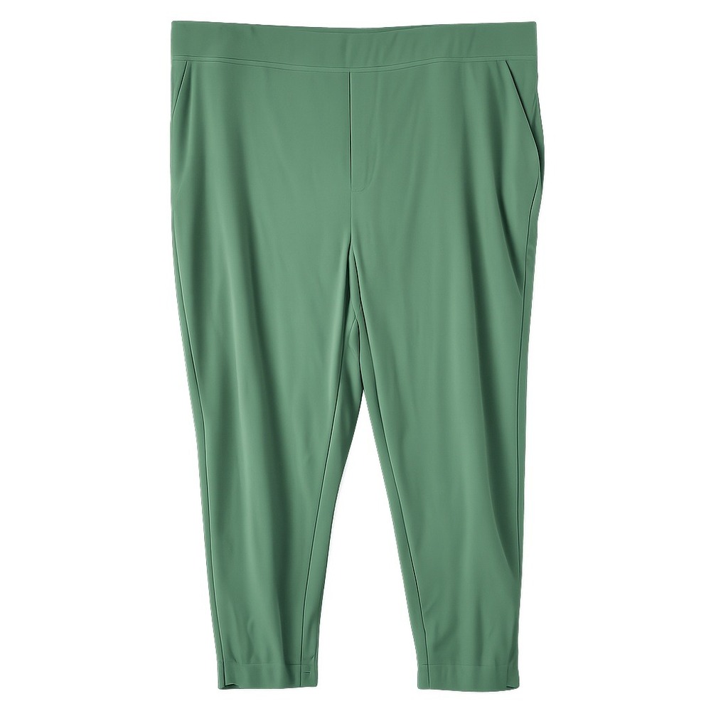 Athleta Brooklyn Ankle Pant 22 Plus Size Lightweight Travel Commuter Earthy